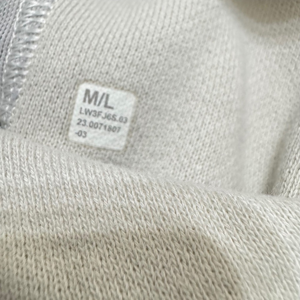 Lululemon Scuba Oversized Funnel Neck Half Zip‎ Sweatshirt White Opal M/L - Picture 10 of 10